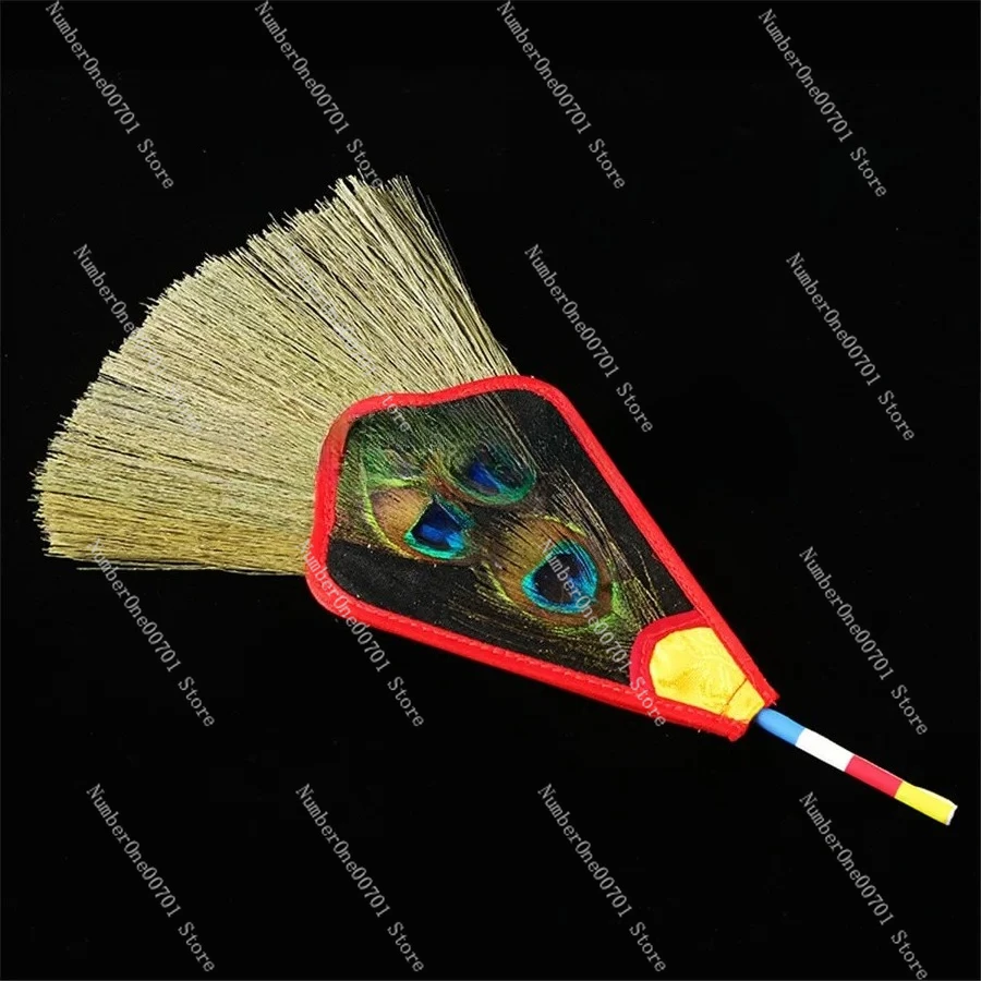 5/3/1 Eyes  Buddhism Tibetan Dharma-Vessel  Exquisite Feather Satin  Hand Fan Special Offer