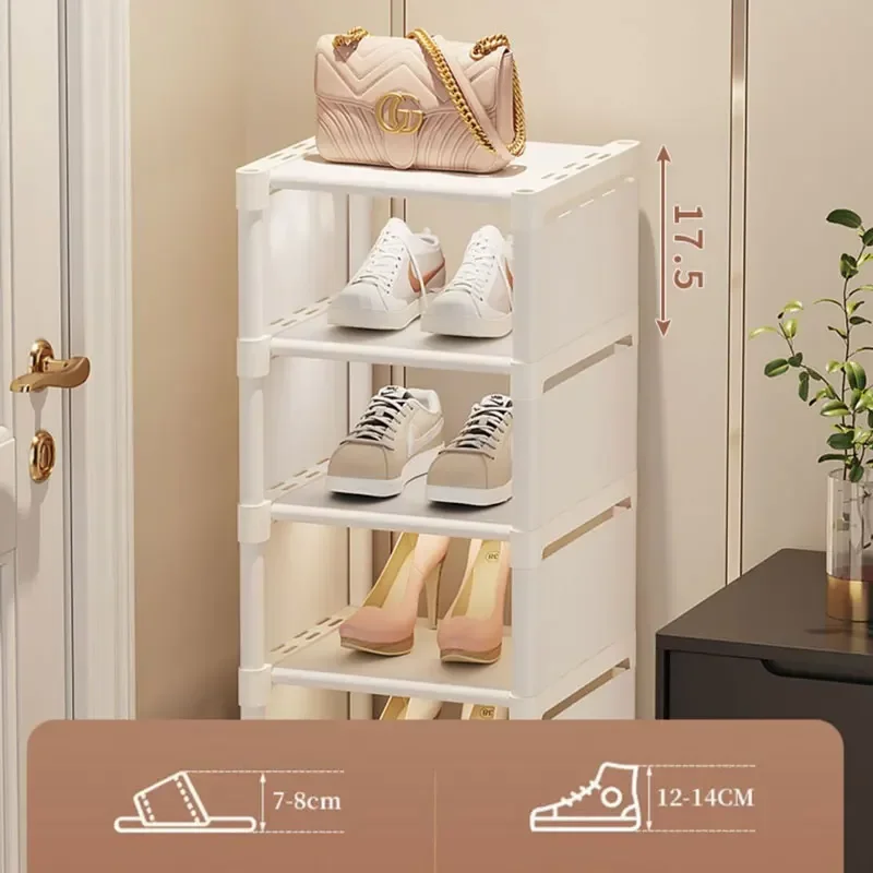 Zapatero organizador de zapatos, mueble para el hogar, sala de estar simples para armarios de almacenamiento, instalación multicapa, Zapatero