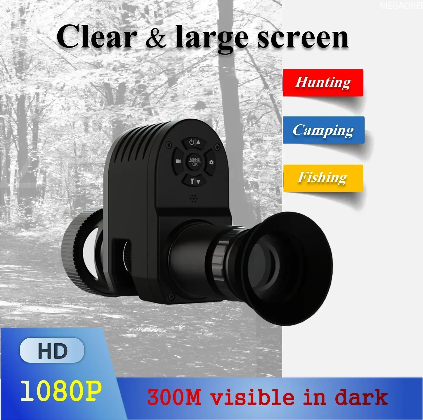 

NEW Classic Megaorei M4 HD Infrared Night Vision Device With Adjustable Crosshair For Hunting, Durable Seismic ResistanceNV