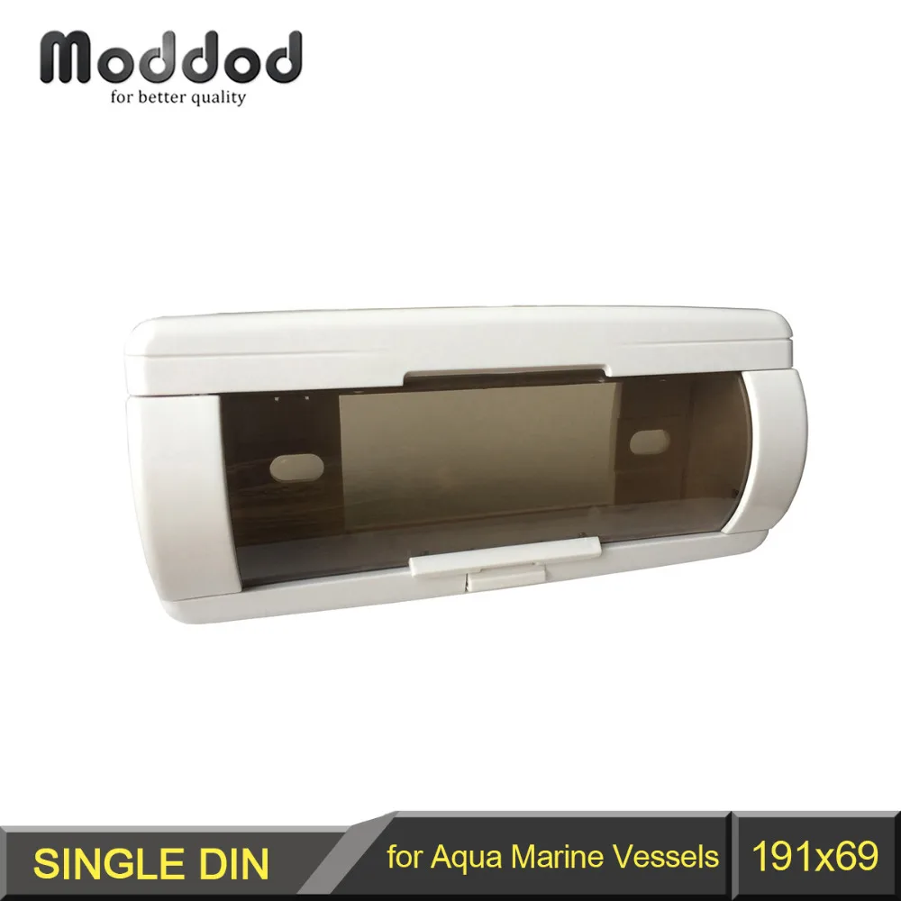 

Radio Fascia for Aqua Marine Vessels 1 Din Stereo Face Frame With Cover Up Automatic Door CD Waterproof Pocket