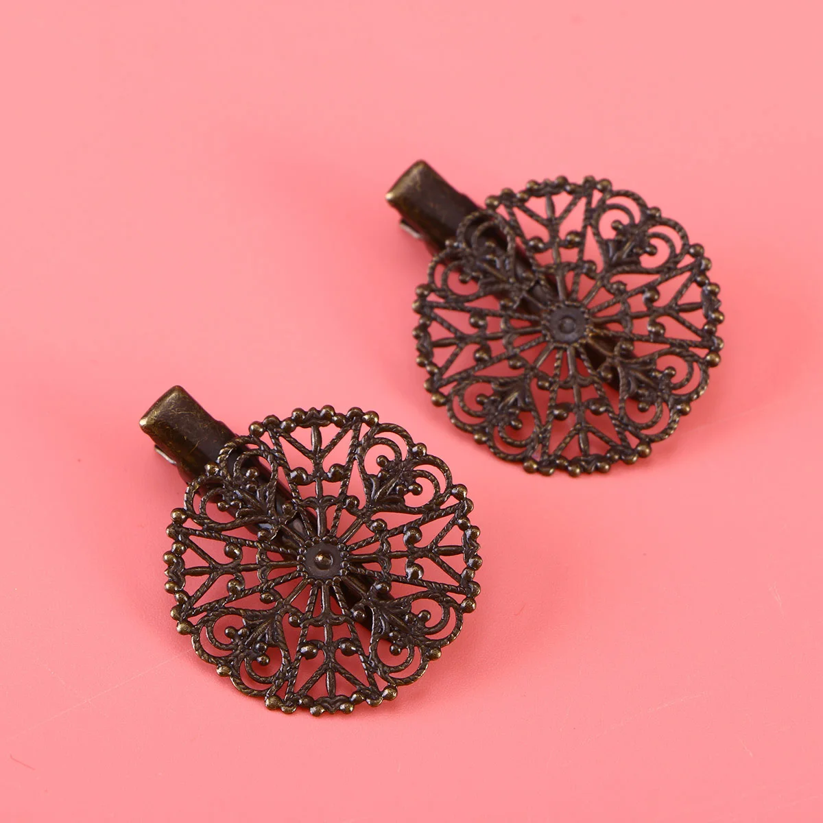 

12pcs Vintage Clips Alloy Hair Clips For Women Retro Barrettes Durable Hard Metal Clamps Travel Hair Accessories Styling Tools