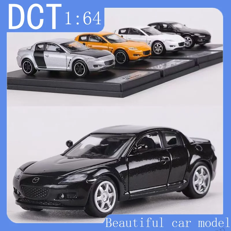 

DCT 1:64 Mazda RX-8 Simulated Alloy Car Model Collection Small Proportion Car Model Ornament