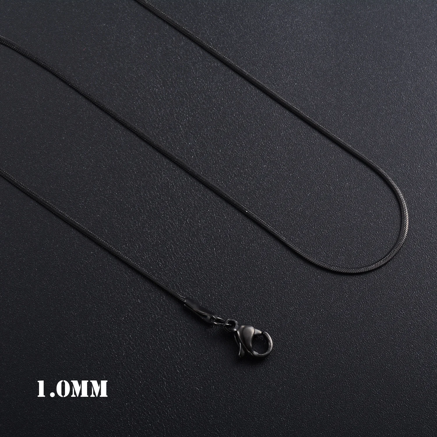 2 mm breite Edelstahl-Flachschlangenkette, wasserdichter Schmuck, verschiedene Längen, hohe Qualität – Detail 4
