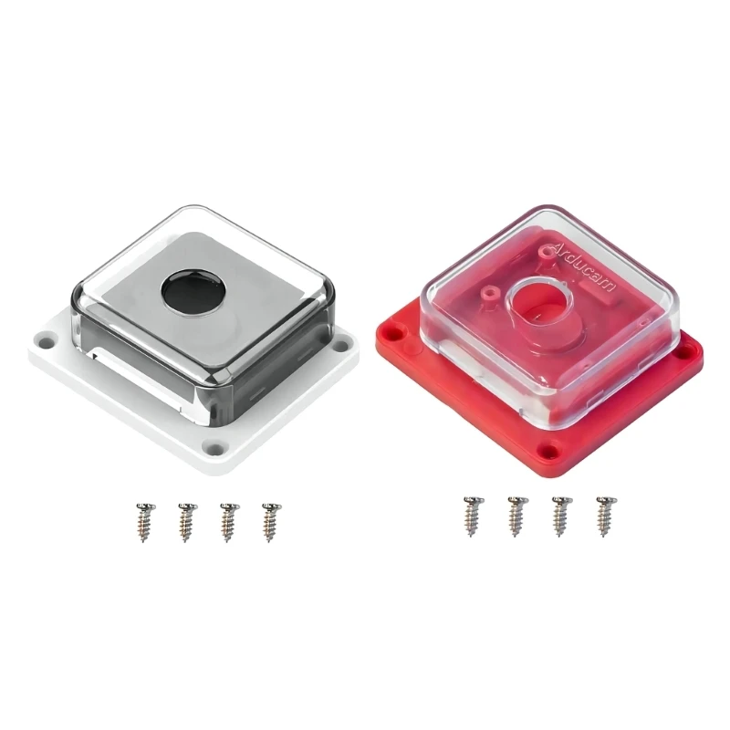 Acrylic Holder Case for RPi V1/V2 Arducam 16MP IMX519 25x24mm IMX519 Camera Module Clear Protective Case Replacement