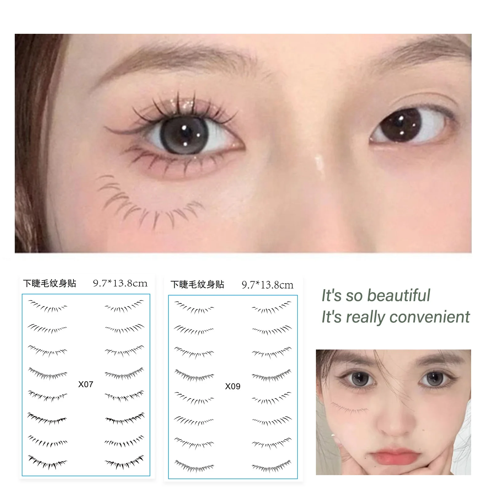 Makeup Fake Lower Eyelashes False Bottom Lashes Lower Lashes Strip for Beauty Blogger Makeup Lover