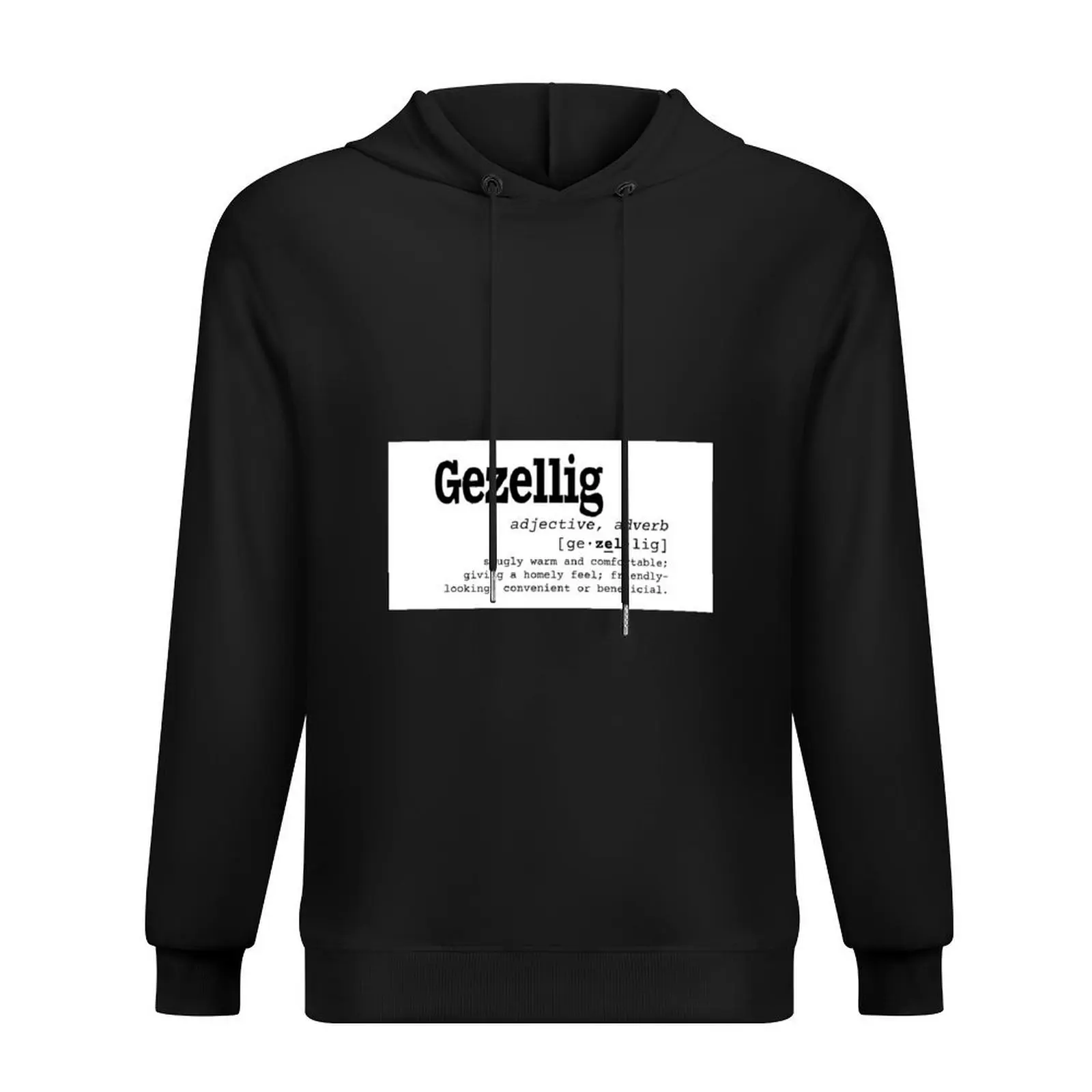

Dutch Dictionary Word Gezellig With English Definition Hoodie mens clothing korean style clothes pullover hoodies
