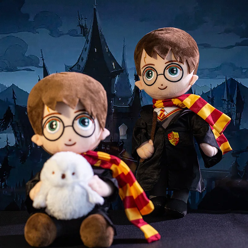 

Cute Anime Holding an owl Harry Potter Plush Toy Stuffed Anime Gryffindor Harry Potter Figure Doll Home Decor Birthday Gifts