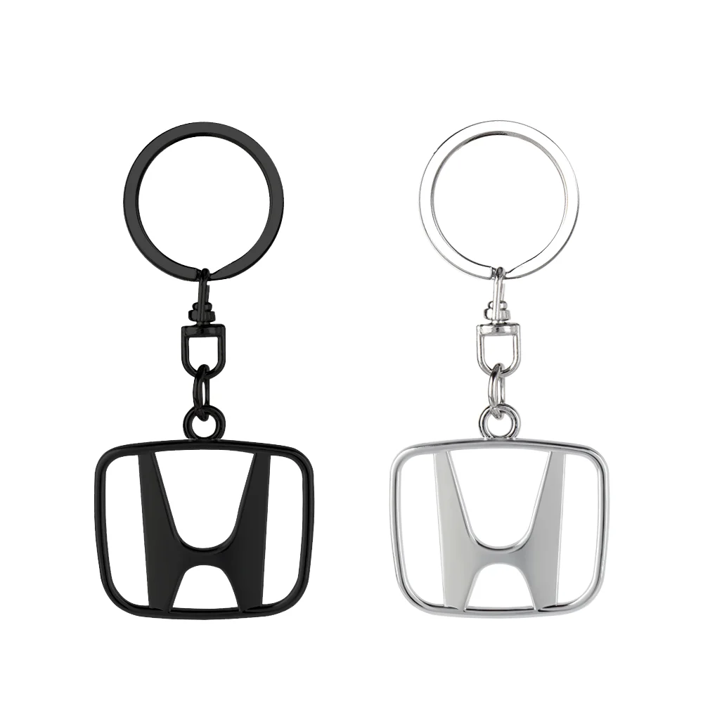 Porte-clés en métal pour voiture, pendentif porte-clés pour Honda Civic Fit Jazz Accord Pilot CRV Odyssey Passport City Shuttle HRV