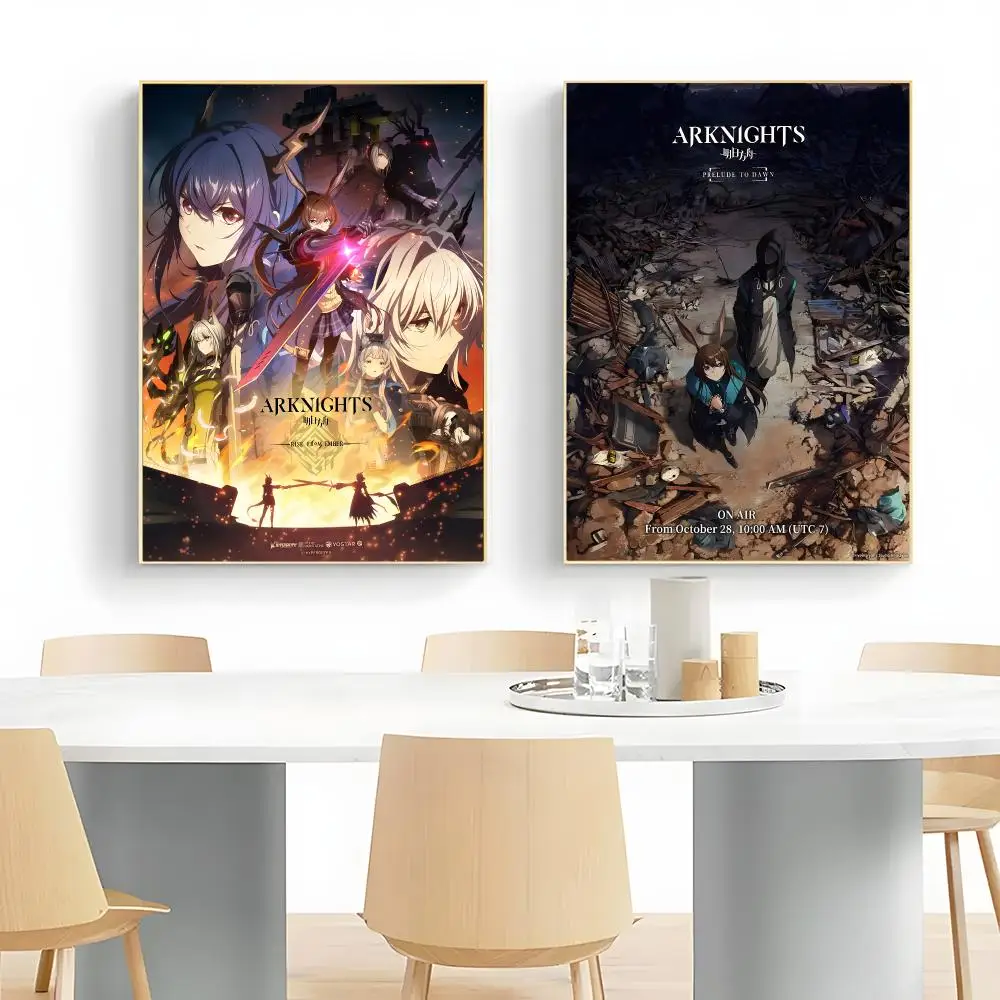 strategic game A-Arknights Poster Wall Art Print Decorative Mural Home Decor Gift Unframed