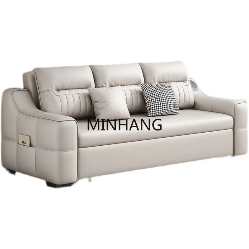 

XMH cream style small apartment sofa bed cat's paw cloth balcony folding dual-purpose multi-functional in-line sofa