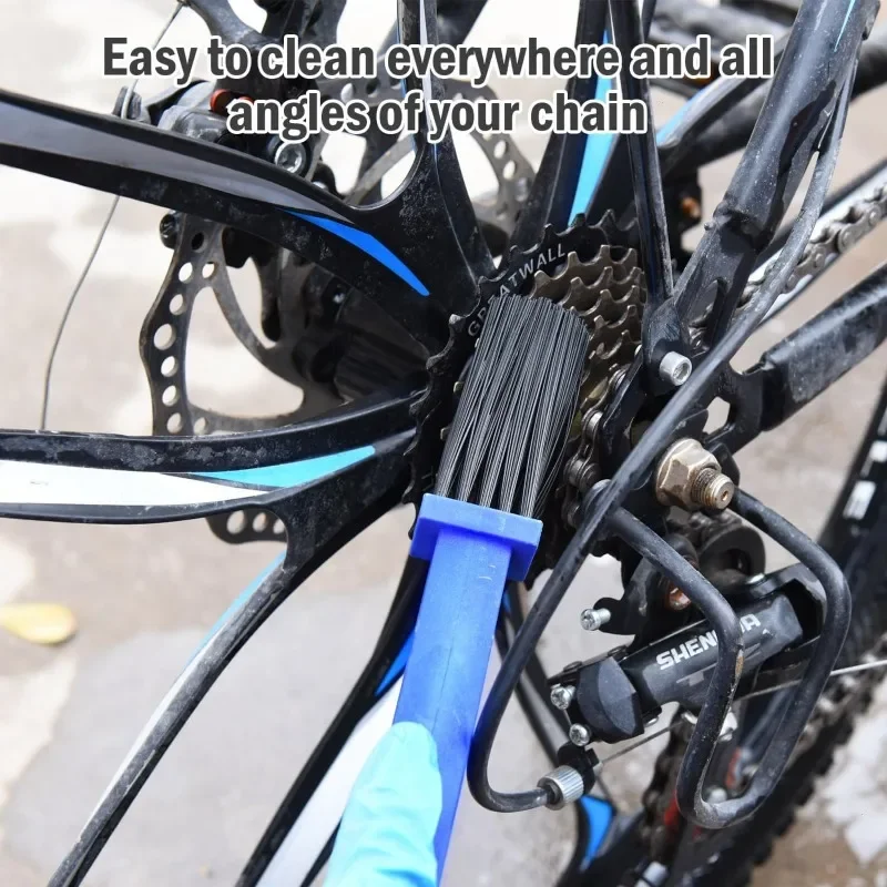 Universal Motorcycle Chain Brush Bicycle Cleaning Brush Electric Vehicle Cleaning Repair Tools image 3