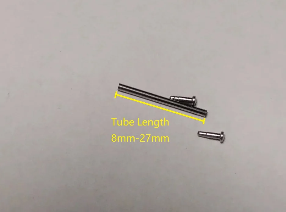 1.0mm Thick Tube with Friction Pin for Watch Bracelet Strap Buckle Clasp 8mm to 28mm T2479