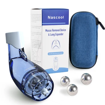 Mucus removal device lung expander breathing exerciser respiratory muscle trainer phlegm relief clear drug-free OPEP therapy