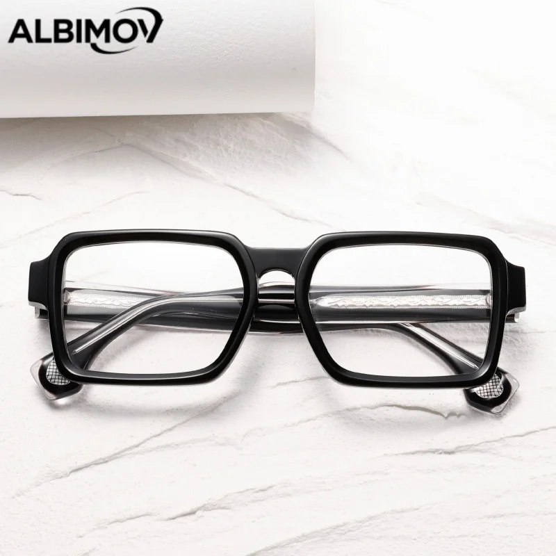 

Оправа для очков из ацетатного волокна, медицинская, оптическая, по рецепту, мультифокальная, прогрессивная, прямоугольная, фотохромная, для коррекции близорукости