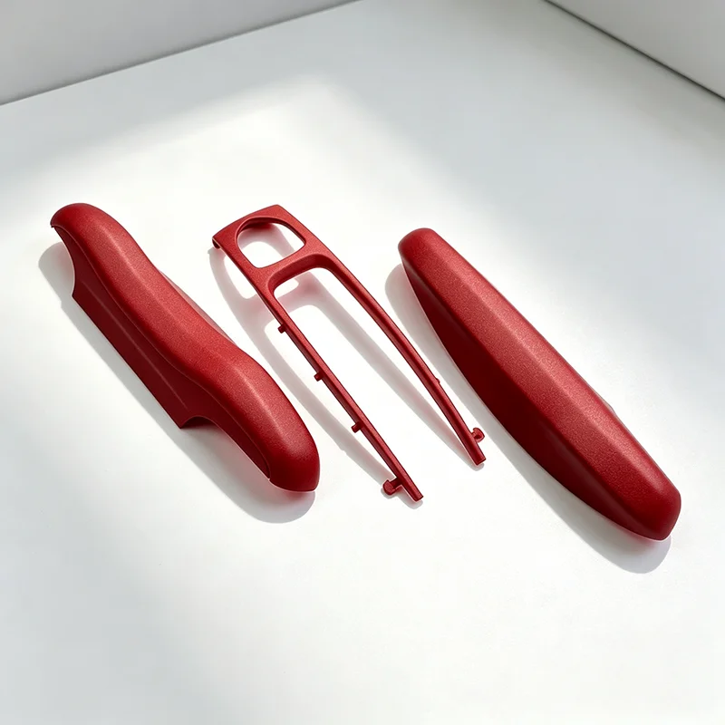 Car Key Case Bordeaux Red Color For Porsche Mancan Panamera Cayenne 718 911 Boxster CaymanTaycan Key Cover Shell Replacement Kit