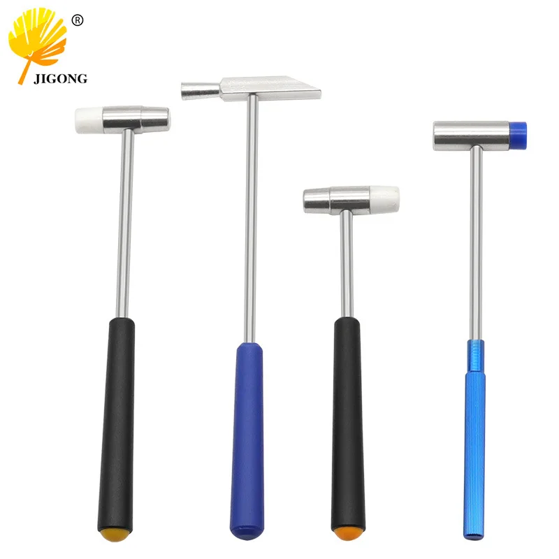 Double-Headed Watch Repair Hammer Metal Mini Hammer Rubber Metal Soft and Hard Dual-Use Hammer Handmade DIY Multi-Specification