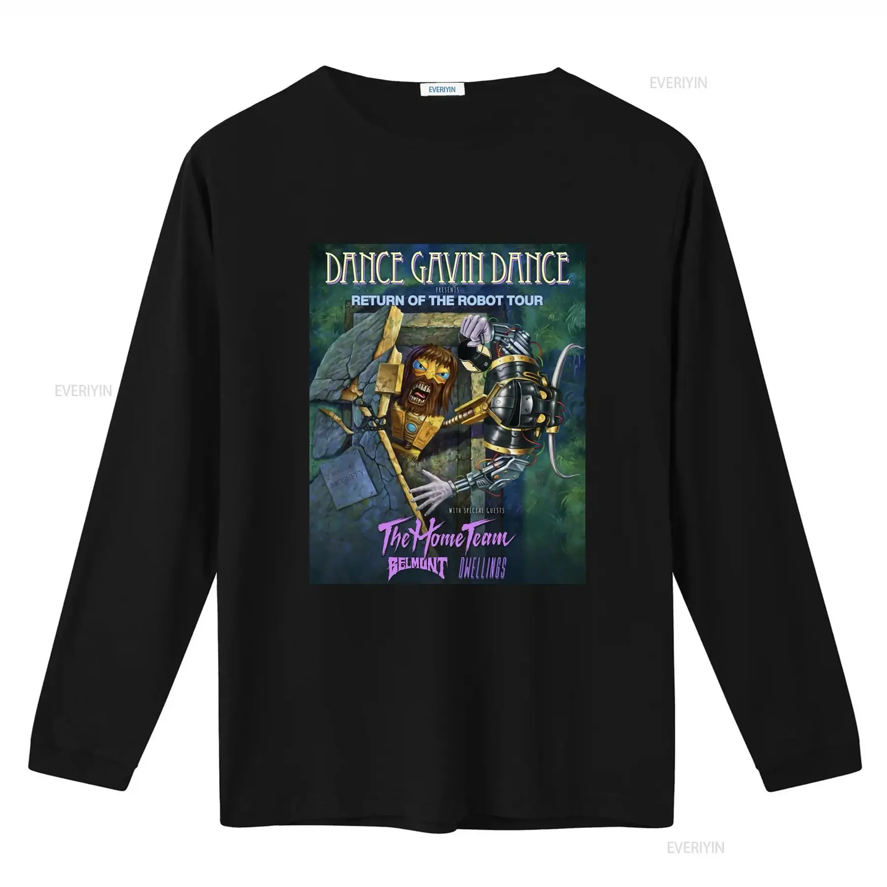 Dance Gavin Return of the Robot Tour 2025 Double Sided T Shirt Band Merch Full Size S 5XL vintage Washed streetwear homme