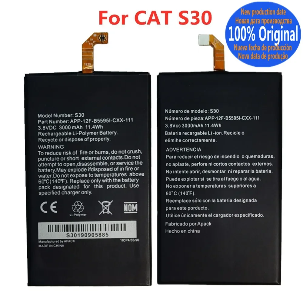 

100% Original Caterpillar Battery For CAT S30 APP-12F-F57571-CGX-111 High Quality Mobile Phone Replacement Batteries