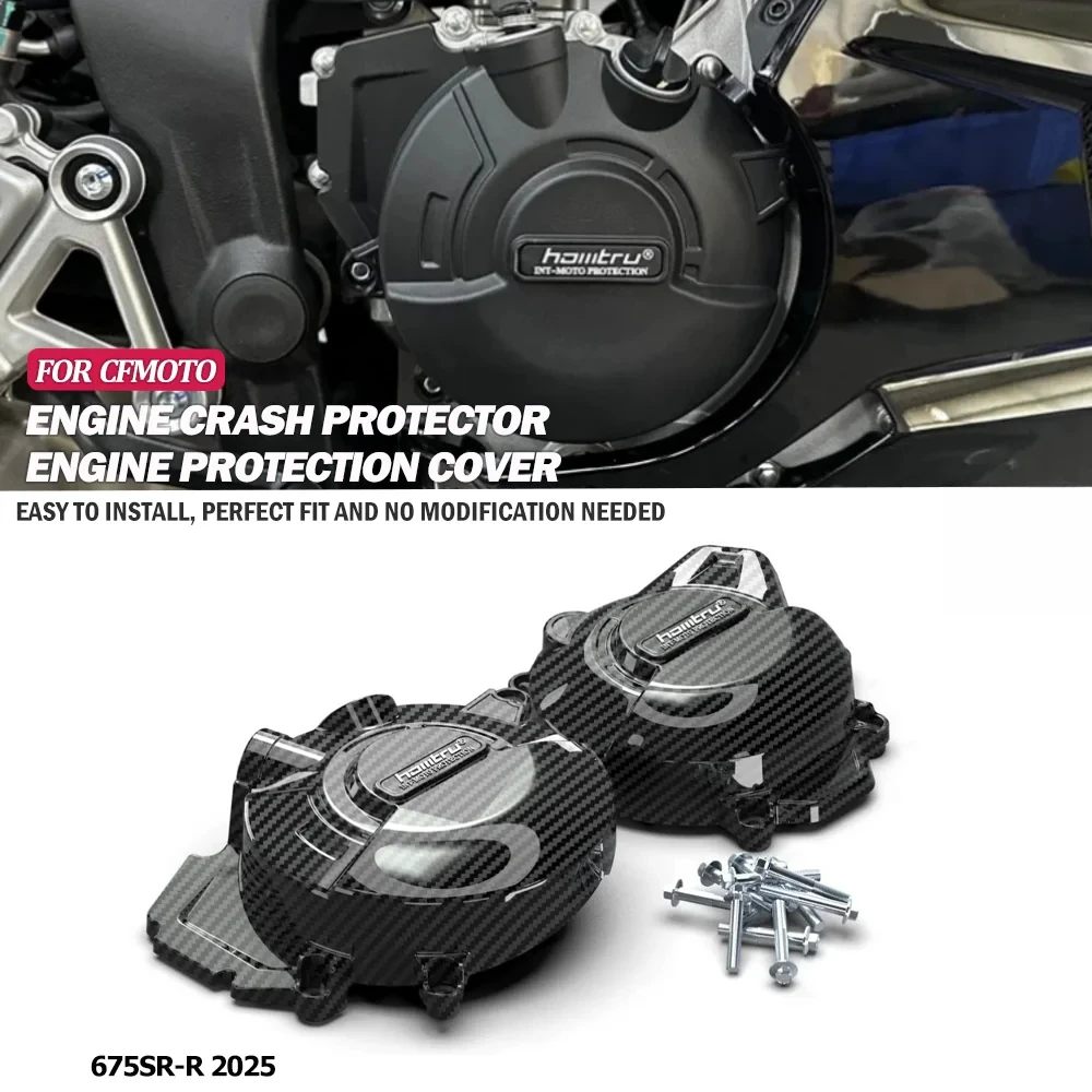 Fit For CFM OTO 675SR‑R 2025 Motorcycle Engine Side Cover Guard Protector Accessories