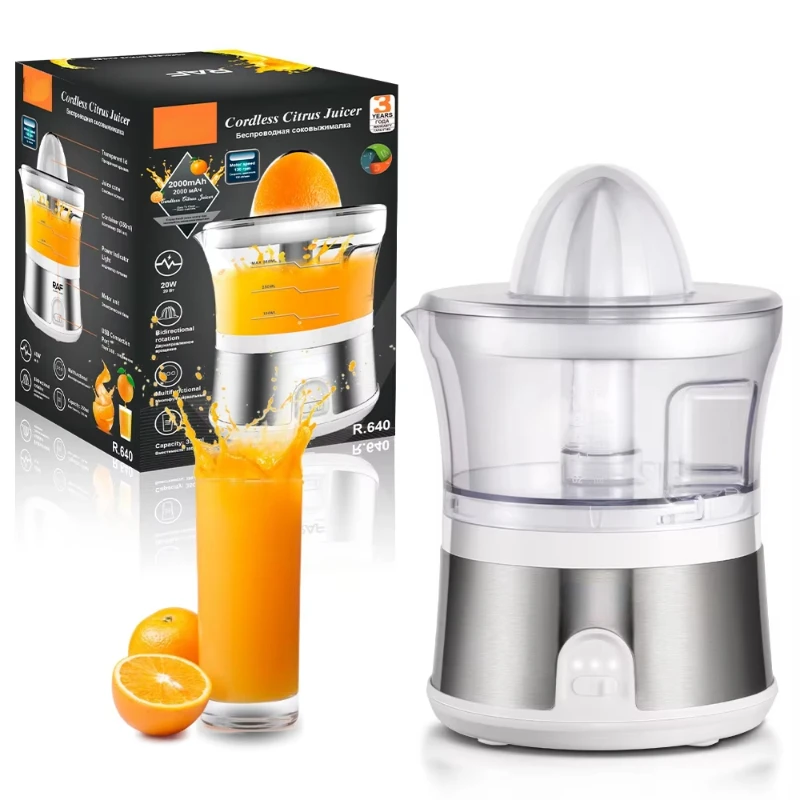 

무선 자동 착즙기 전기 오렌지 레 assor일화착기 퍼기 хоккейabir기, USB 충전 휴대용 시트러스 착즙기, 다기