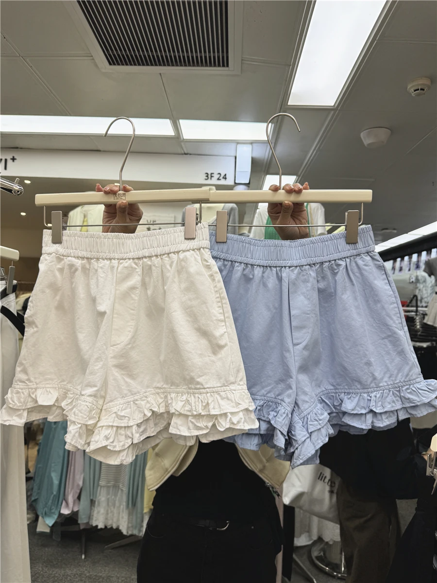 High Waist Loose Fit Thin Summer Casual orts for Women plus Size A-Line Straight Leg Pants Korean Sle Wide Leg Trousers