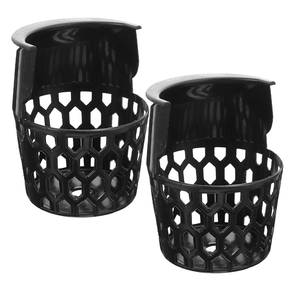 

2 pcs Durable Plastic Billiard Net Baskets Pool Table Pockets Replacement Lightweight Black Suitable Home Competition Standard