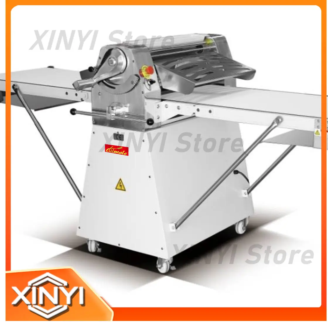 Electric Dough Roller Machine for Commercial Bakery Kitchen Equipment Vertical Dough Sheeter for Professional Baking and