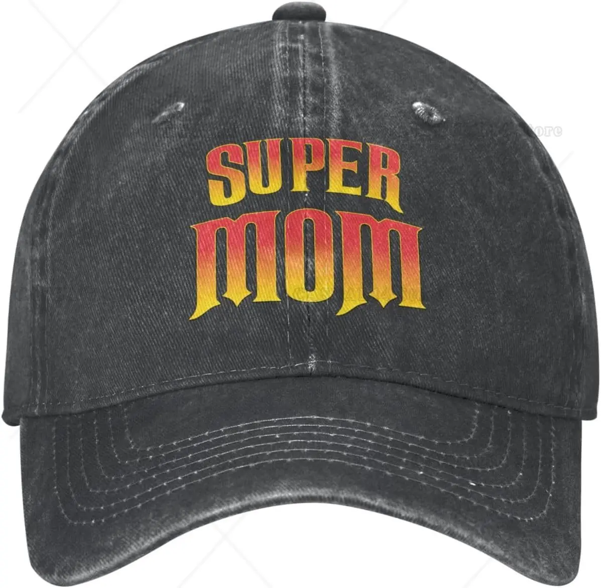 

Super Mom Adult Vintage Trucker Dad Hat Denim Baseball Cap Funny Cowboy Hat Gift for Mother