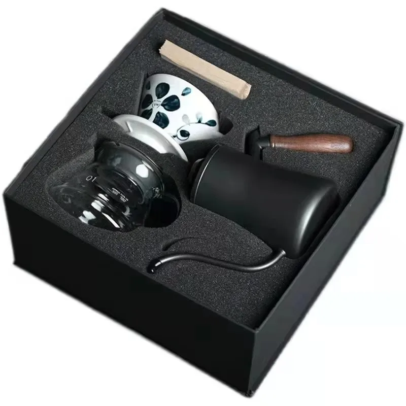 Sale Coffee Travel Bag Gift Box Set Grinder Pot Kettle Hand Brew Coffee Kit Pour Over Coffee Maker Set