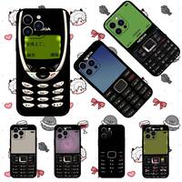 P-Product Retro Nokia Phone Case Black Phone Case That Fits For IPhone 17,16,15,11,13,14 Pro Max,Plus,X,Xr,Xs Max,13Mini