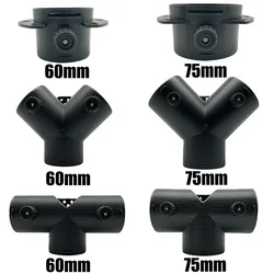 60mm 75mm 90mm Valve Flap Adjustable Car Air Diesel Heater Vent Ducting Y T Branch Splitter Exhaust Pipe Outlet Joiner Connector