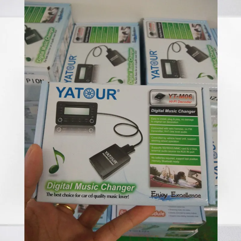 Yatour Car Digital  Music Changer USB MP3 AUX adapter For Volvo HU-xxx C70 S40 S60 S80  XC70 V70 V40 yt-m06