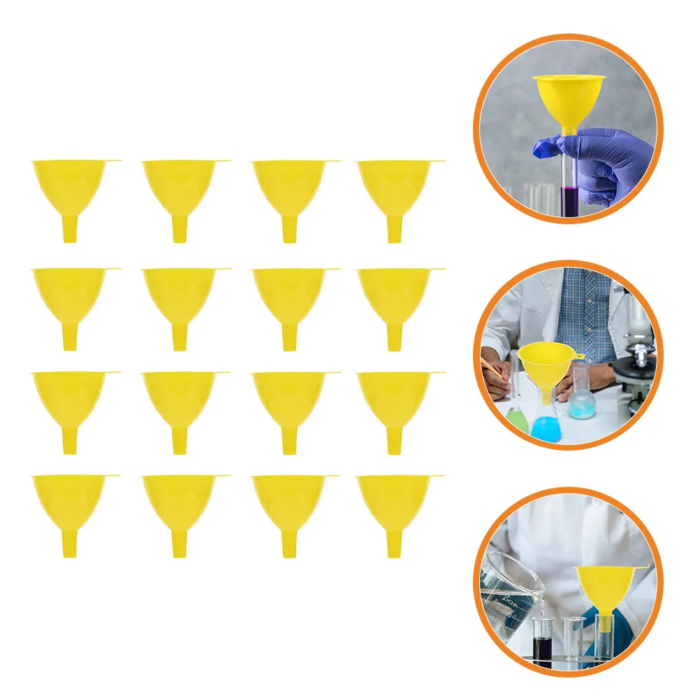 16Pcs Laboratory Plastic Funnels Scientific 60Mm Wide-Mouth Plastic Filter Funnel for Science and Lab Use Laboratory 60Mm Funnel