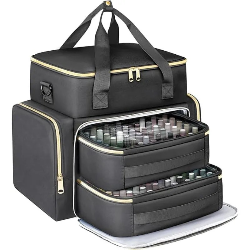WDT2208 35.9 X 24.5 X 35.5cm Large Capacity Double Layer Storage Tool Backpack, Portable Multifunctional Removable Kit