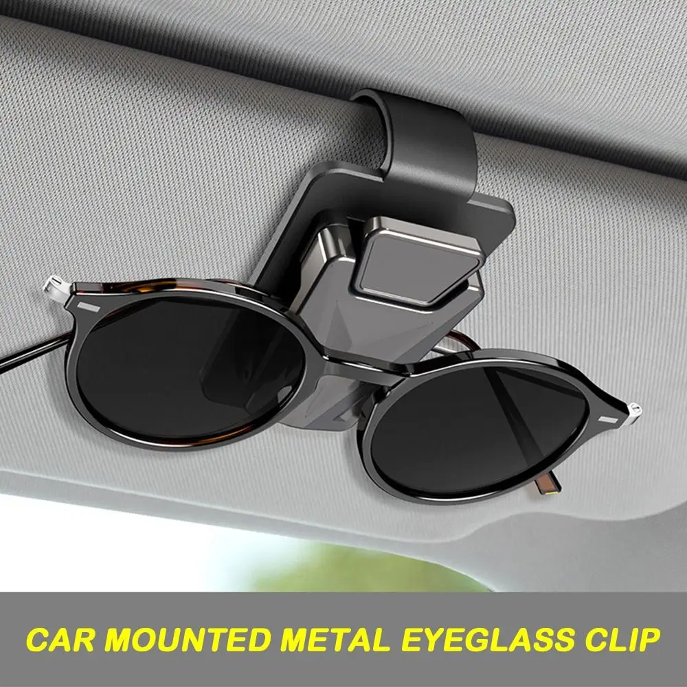 Metal Buckle Sunglasses Holder Convenient Anti-aging Sun Visor Glasses Clip Premium Scratch-resistant
