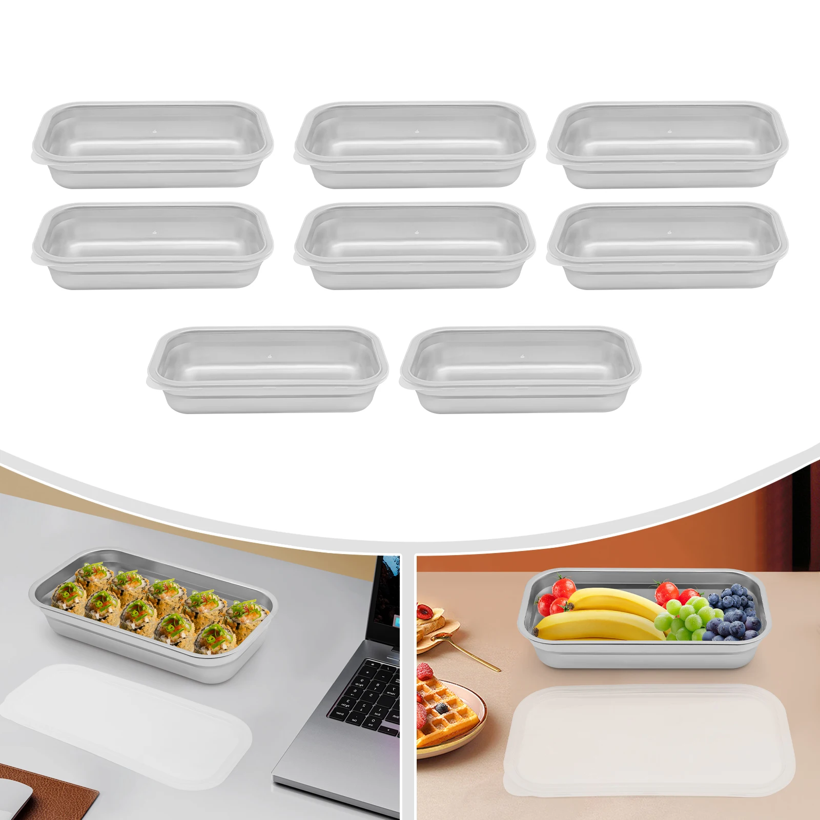 8 récipients alimentaires en a - Food Storage Stainless Steel Containers avis et prix