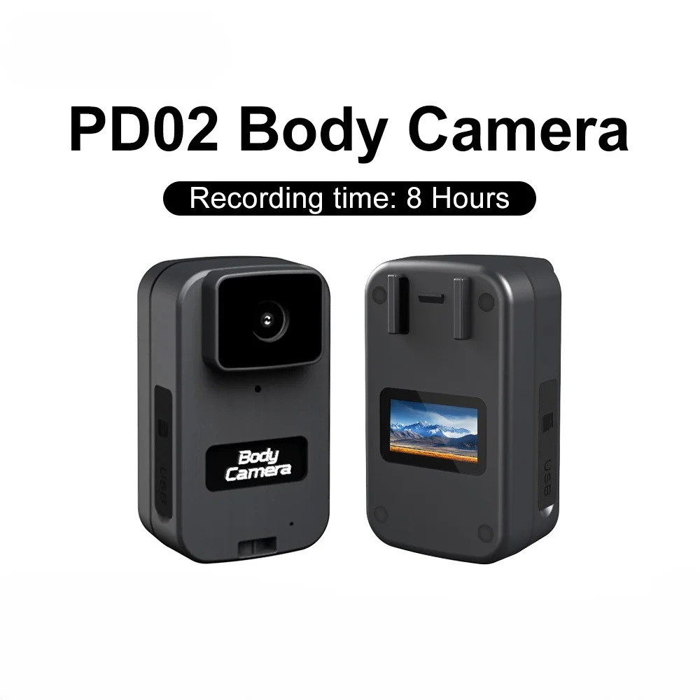 屋外用ボディアクションカメラ-録画時間8時間-防水・防塵-wifi搭載-ドライブレコーダー-hd-ループ録画-pd02
