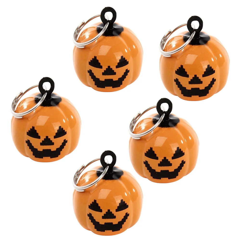 

4Pcs Pumpkin Design Pet Bells Copper Material Ringing Sound for Tracking Dogs Cute Halloween Orange Gift Pet Bells