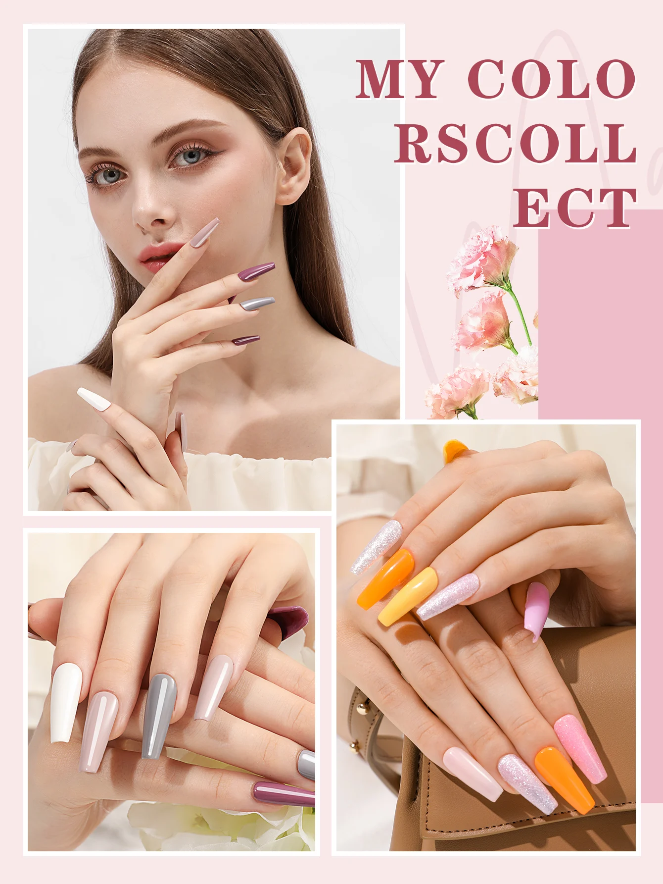 20 color crystal nail powder set, Macron color, Mother's Day, Halloween, Easter, Christmas, Valentine's Day premium gift