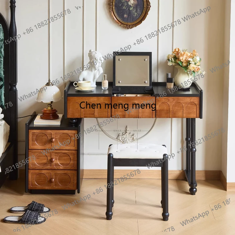 

Home Vintage Dressing Table Luxury Storage Nordic Drawer Dressing Table Minimalist Designer Penteadeira De Maquiagem Furnitures