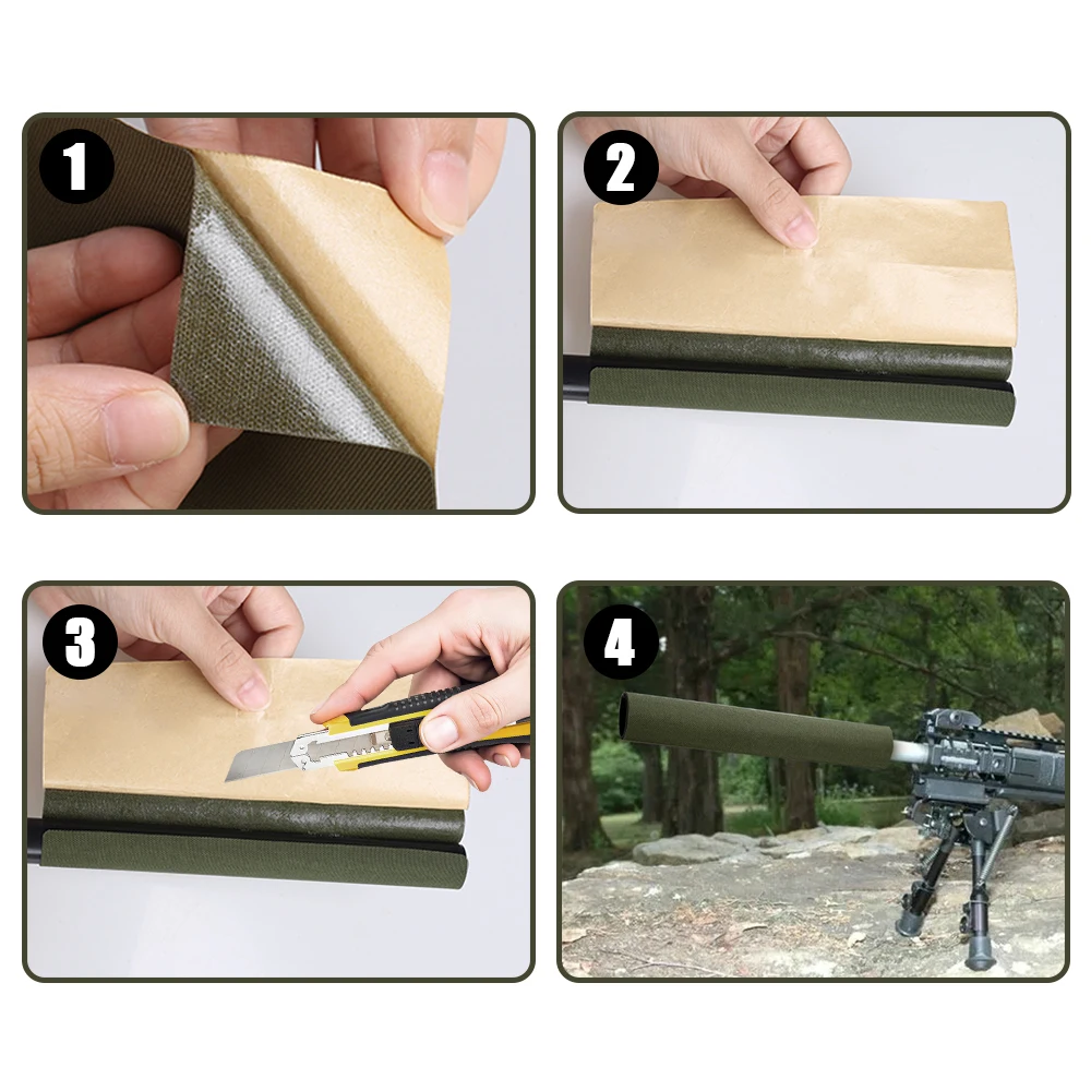 Protector térmico autoadhesivo para supresor – Caza y airsoft - imagen 2