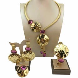 Latest  Brazilian Jewelry Sets High Quality Big  Jewelry  for Women Party Gift FHK16078