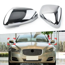 Chrome Car Rear View Mirror Cover Cap For Jaguar XF XFR XFR-S XJ XJR XK XKR XKR-S XE 2010 2011 2012 2013 2014 2015 Right/Left