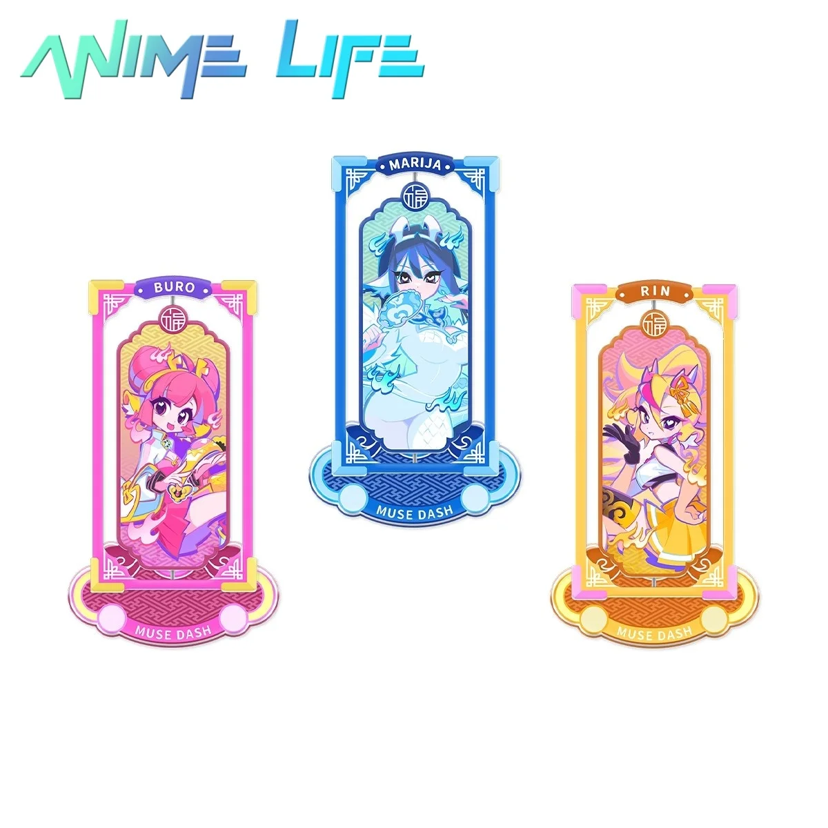 Official Game Muse Dash Buro Rin Marija Acrylic Rotary Stand Display Cosplay Original Friend Kids Gift