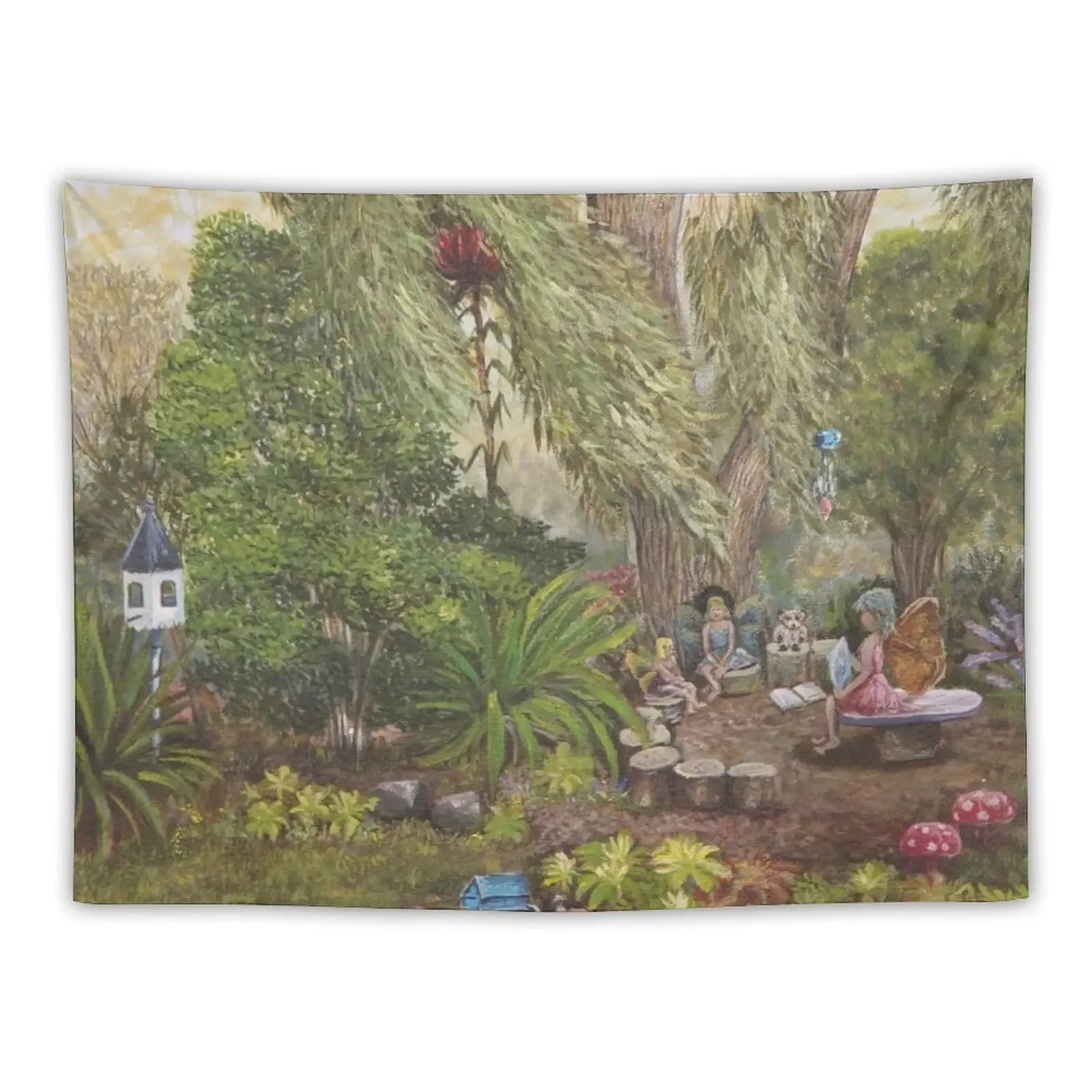 

Fairy Garden Letters Tapestry Aesthetic Home Decor Room Decor Cute Wall Hanging Wall Tapestry