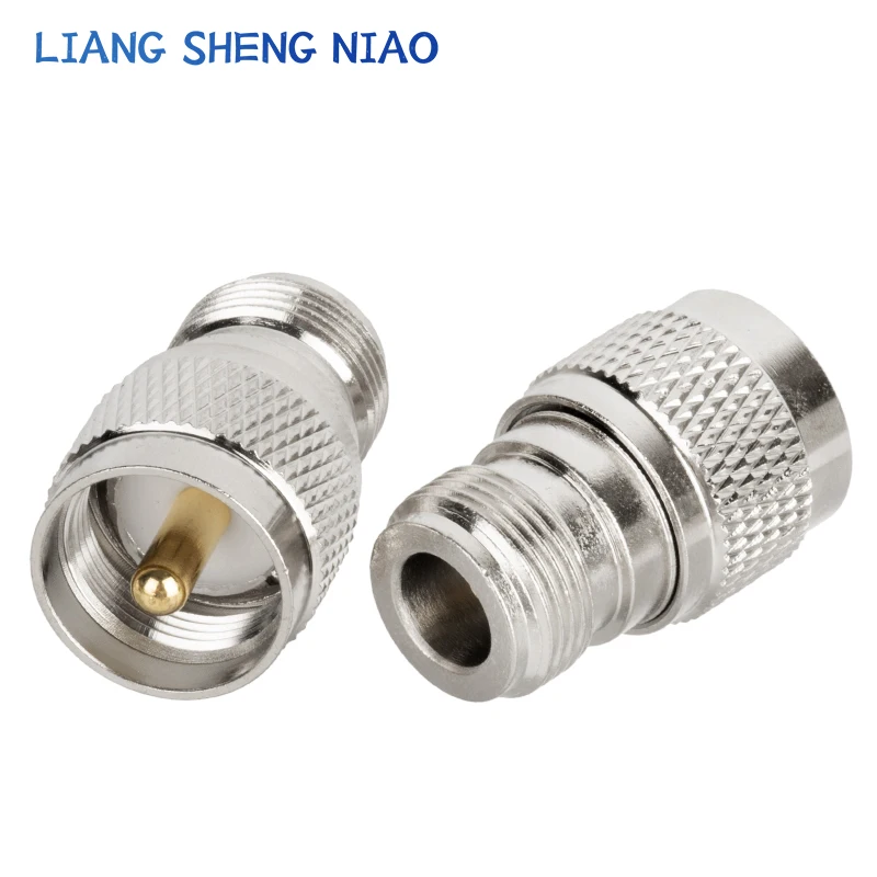 1pcs UHF PL259 SO239 TO N Connector UHF Male Jack To N Female Plug RF Coax Connector Straight Adapter SL16 N TYPE Crossover sub