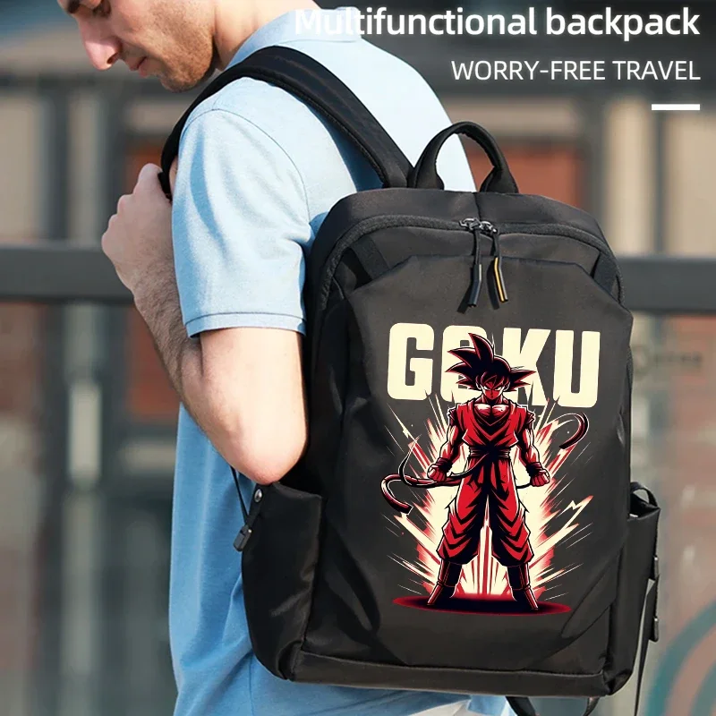 

Dragones Ball Z Men's Backpack Fashion Black Shoulder School Bag for Man Canvas Designer Waterproof Sports Travel Male Backpacks