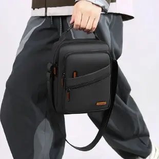 

Nylon Messenger Bag for Men Anti-theft Crossbody Sling Pack Waterproof Oxford Shoulder Bag Business Travel iPad Tablet Pouch