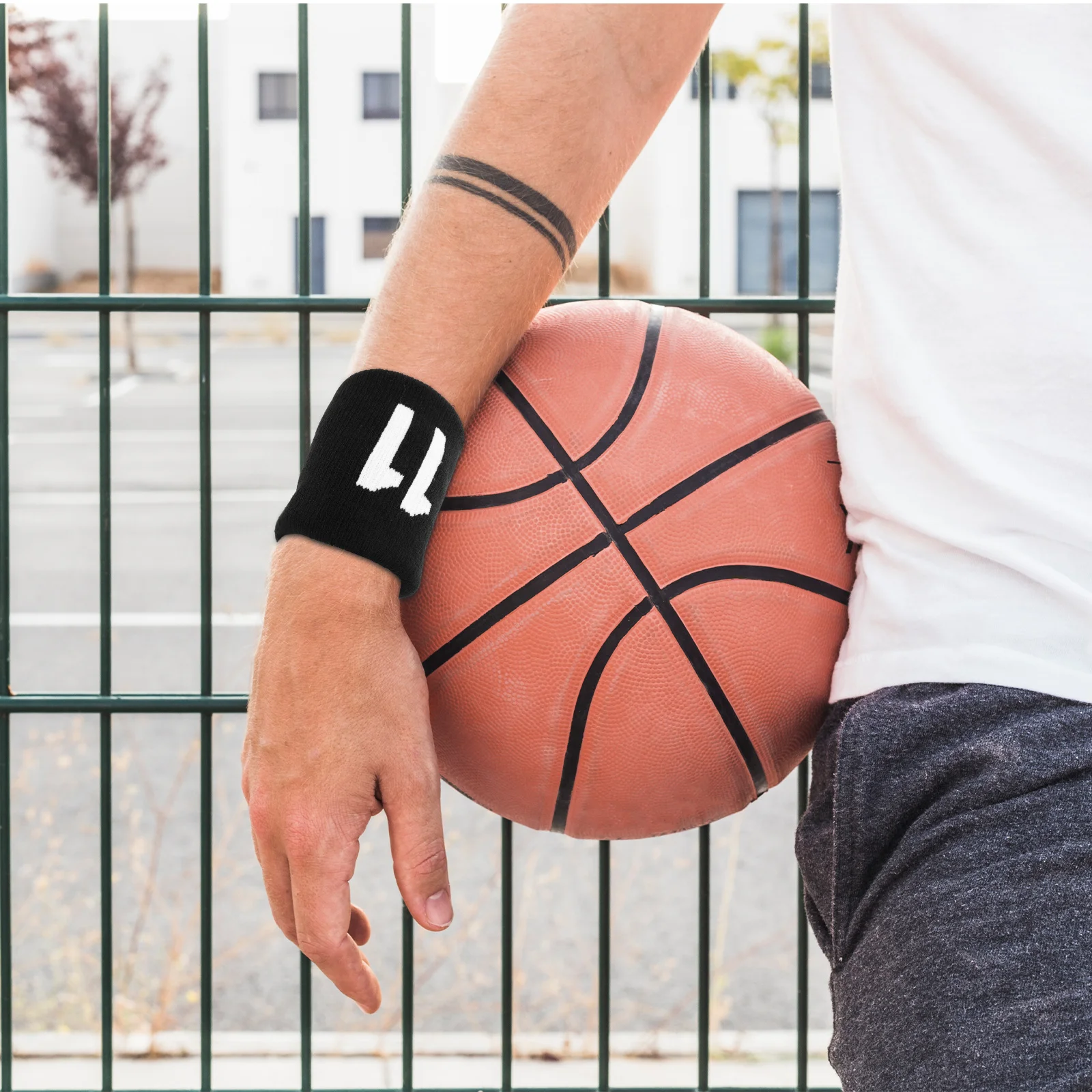 

1 Pair Elastic Cotton Wrist Support Band Sports Fitness Yoga Tennis Basketball Workout Protection Sweat Absorbent Wristbands