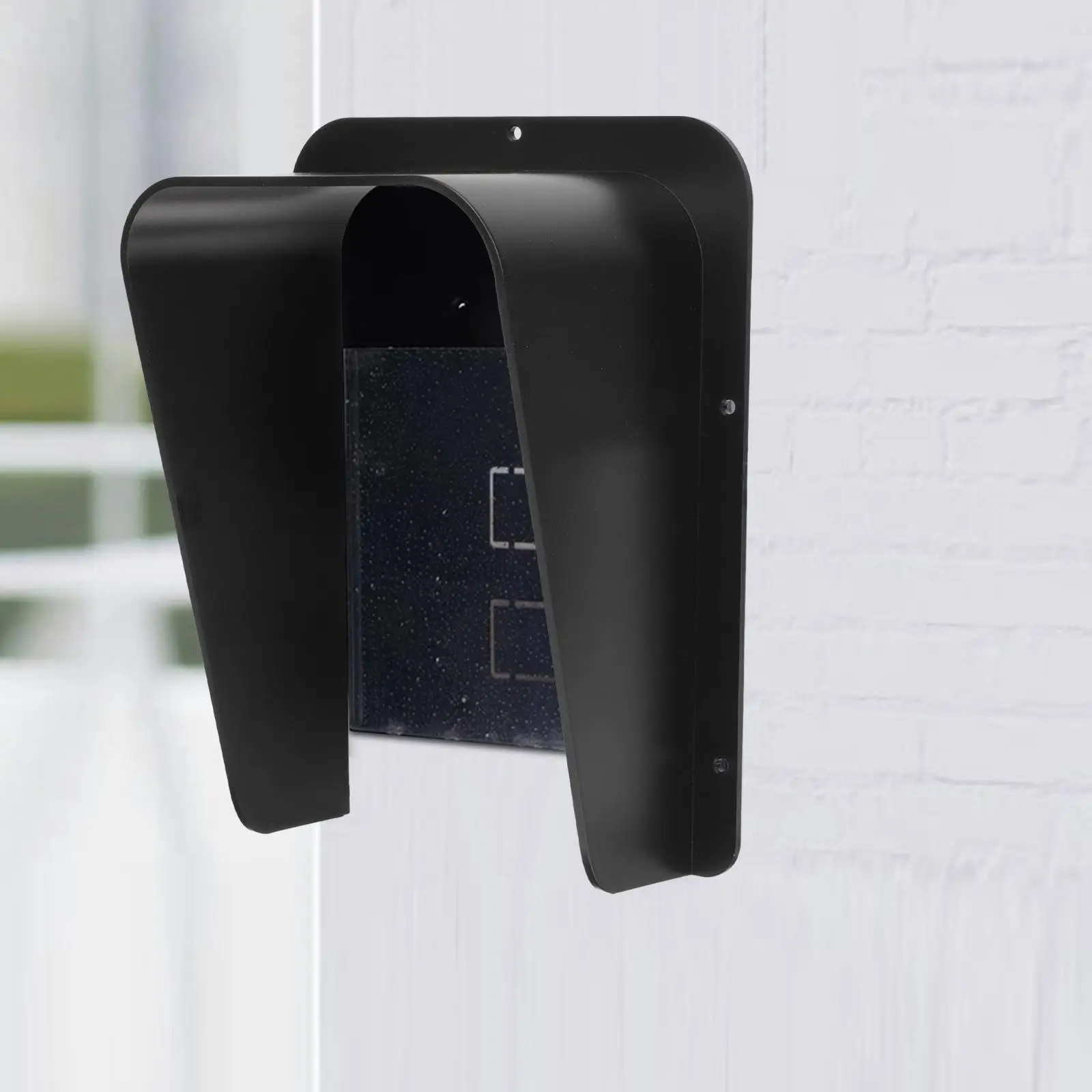 Zwarte deurbel Regendicht Waterbestendig Acryl Bescherming Shell Protector